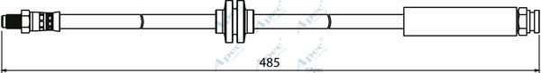 APEC BRAKING Тормозной шланг HOS3976